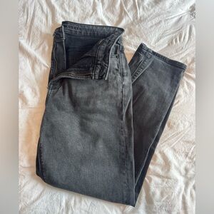 american eagle mom jean, size: 8 regular, color: black, worn once